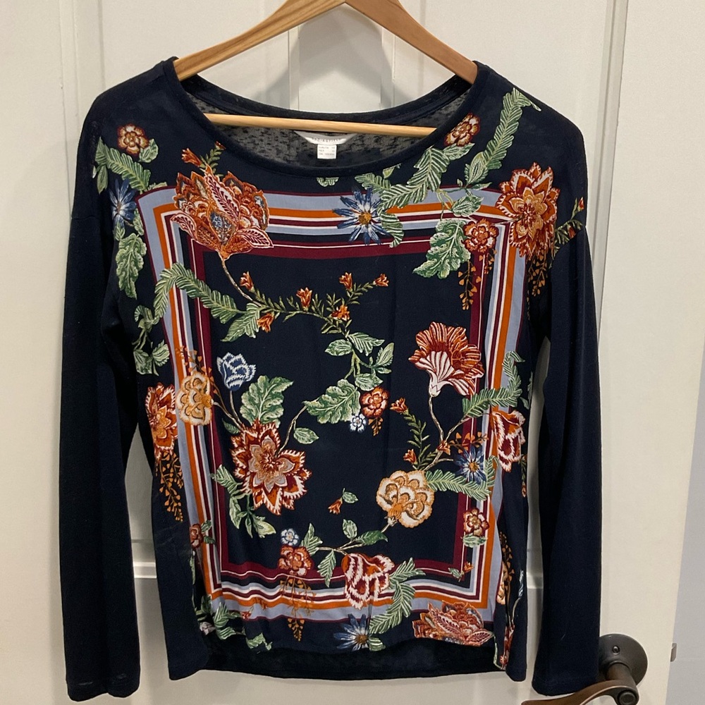 Promod Women’s Floral Sweater Size XS